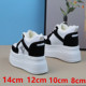 加绒14公分小个子内增高女鞋 12厘米8 10cm厚底小白鞋 2023爆款 新款