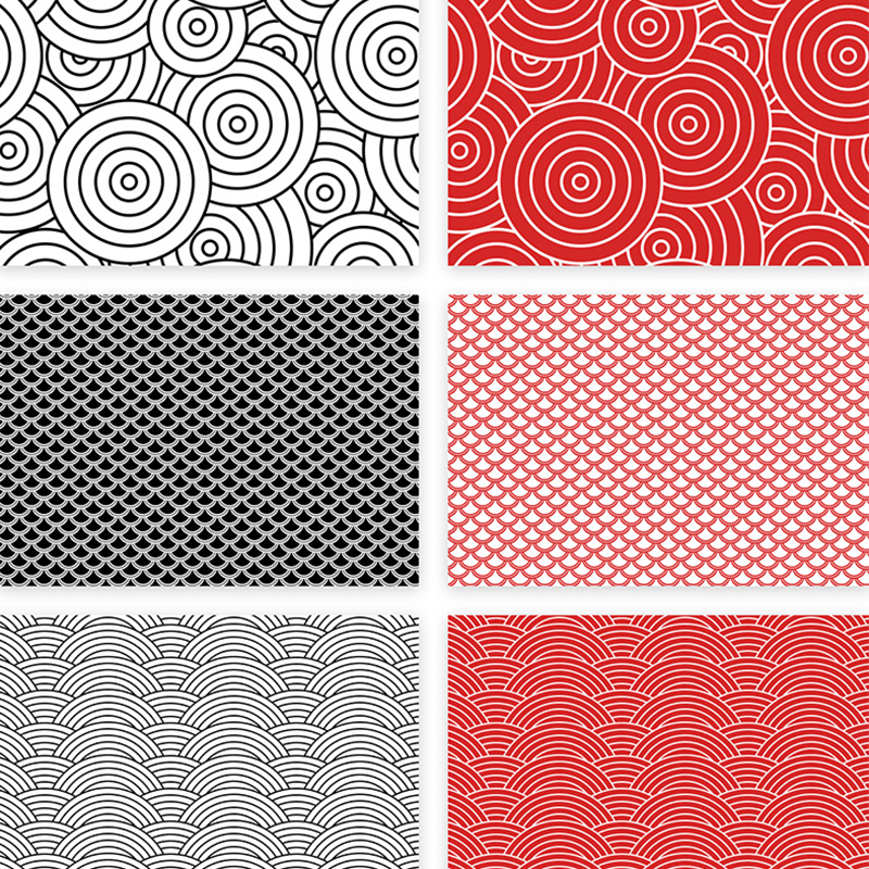 y799古典花纹ps图层样式古风中国风祥云新年节日设计元素psd素材