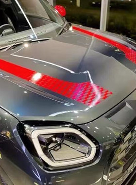 J05 ACEMAN 电动MINI JCW机盖背带裤拉花 个性化升级改色搭配贴纸