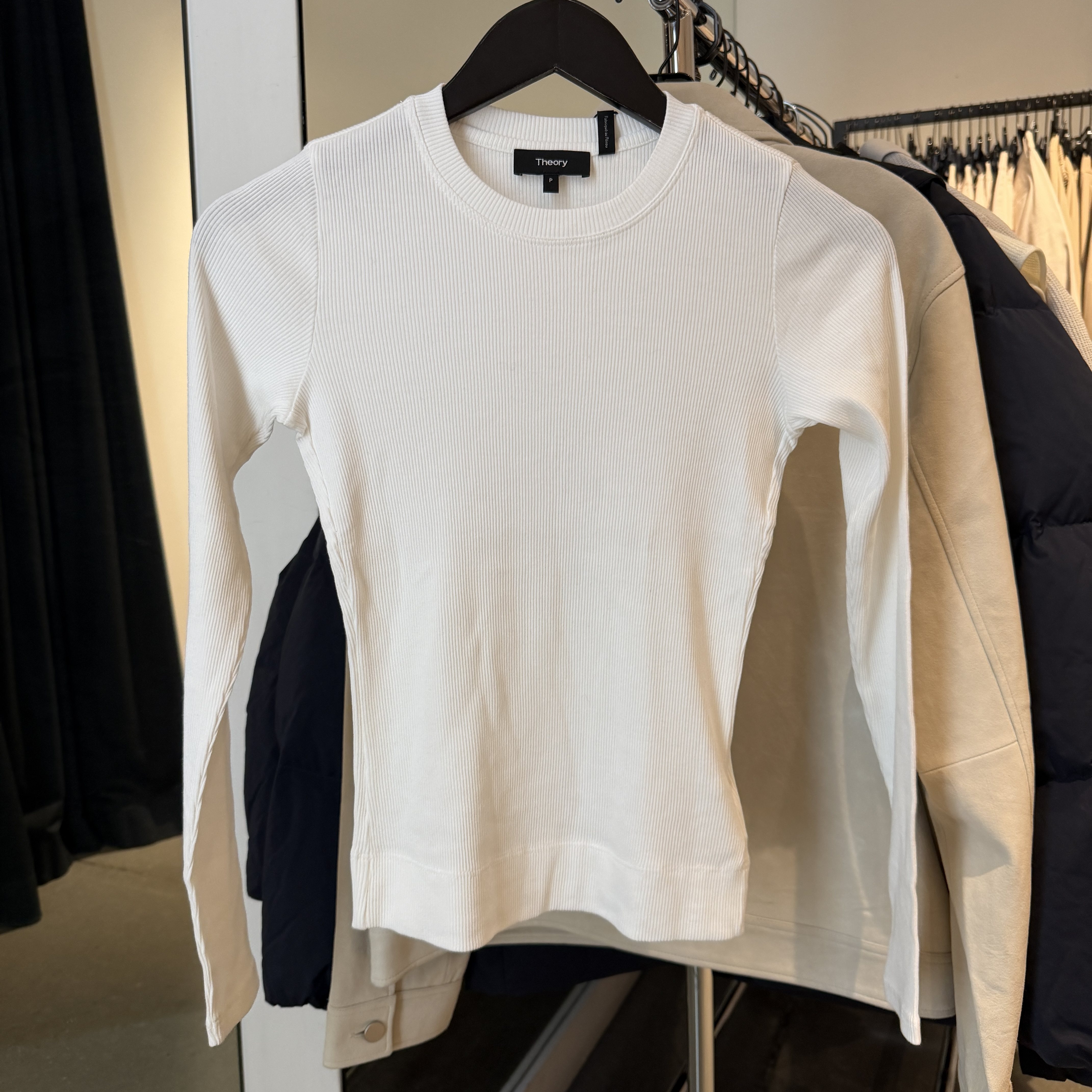 Theory女士打底衫 莫代尔混纺螺纹针织衫 圆领长袖T恤 美国代购,女装/女士精品,毛针织衫,淘宝优惠券,粉丝福利购,淘宝优惠卷