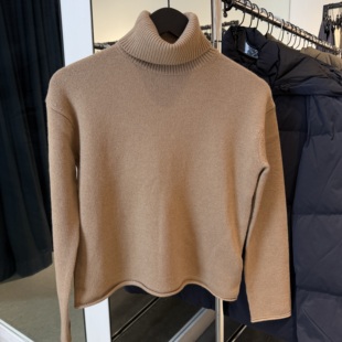 Theory女士高领羊绒衫 100%山羊绒针织衫毛衣 美国代购