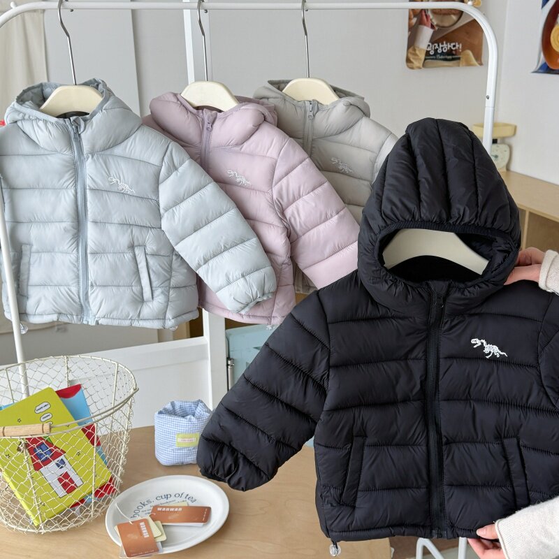男女童秋冬轻薄保暖羽绒棉服