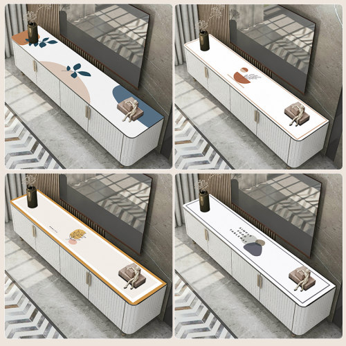 pvc轻奢防尘盖高级感组合桌布