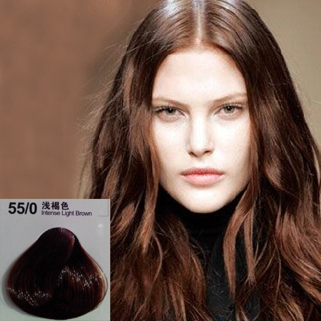 33/0深褐色44/0中褐色55/0浅褐色咖啡色棕褐色染发膏染膏 染发剂