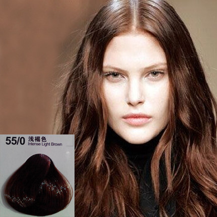 33/0深褐色44/0中褐色55/0浅褐色咖啡色棕褐色染发膏染膏 染发剂