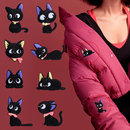 自粘免缝羽绒服补丁贴衣服破洞无痕装 刺绣贴黑 饰修补布贴高端时尚