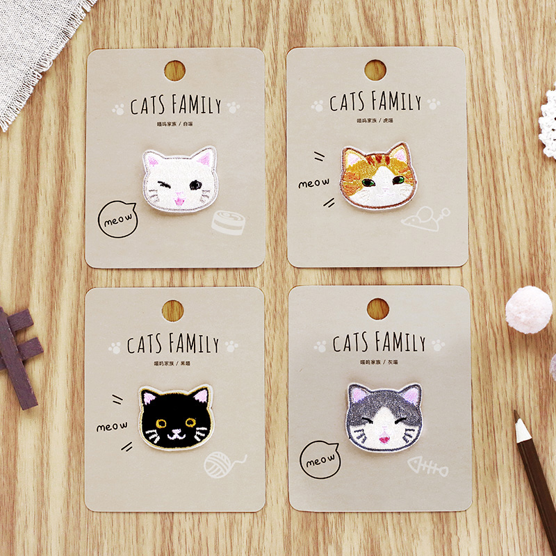 猫咪布贴自粘款免缝纫