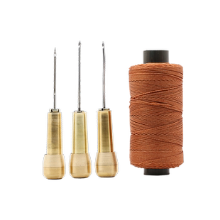 三爱 修鞋钩针工具套装修鞋补鞋锥子针带孔勾鞋针打孔尼龙定鞋蜡