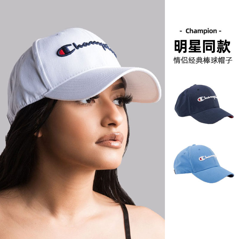 champion男女帽子情侣休闲棒球帽品牌经典刺绣鸭舌帽ins潮牌集c