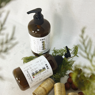 老榆记草本植物洗发水无患子人参侧柏叶何首乌植物养发修护