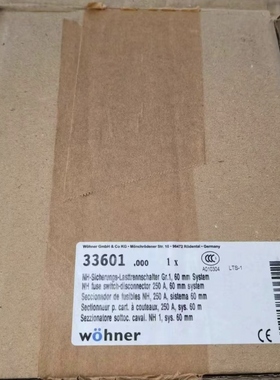 库存33601熔断器630A熔断隔离开关33603母线式QCBNH3全新33602