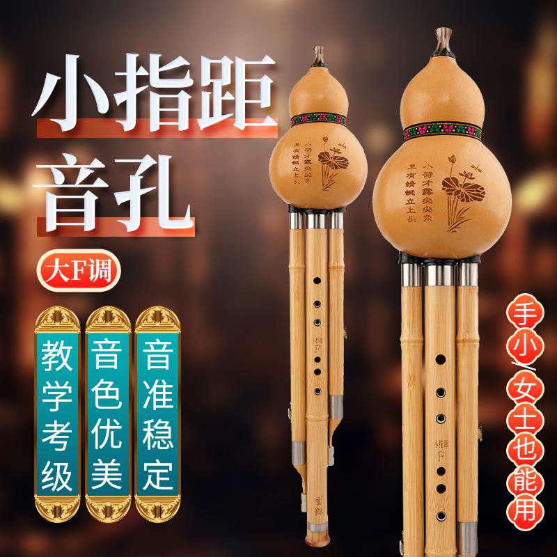 玄鹤天然葫芦丝小孔距专业演奏级大F调儿童成人进阶演奏型葫芦丝