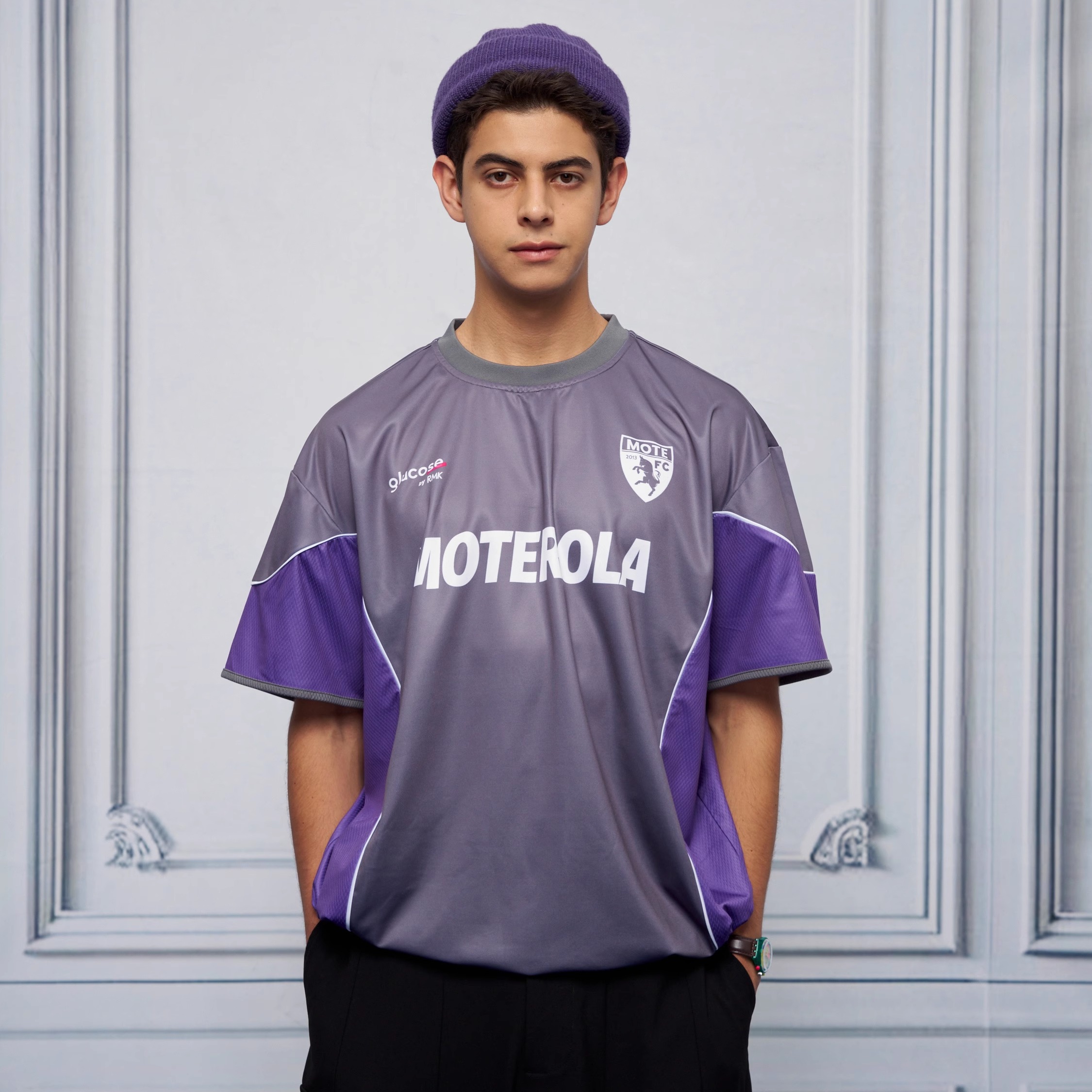 【折扣】Unlimited Mote x glucose by RMK 撞色拼接抽绳短袖球衣