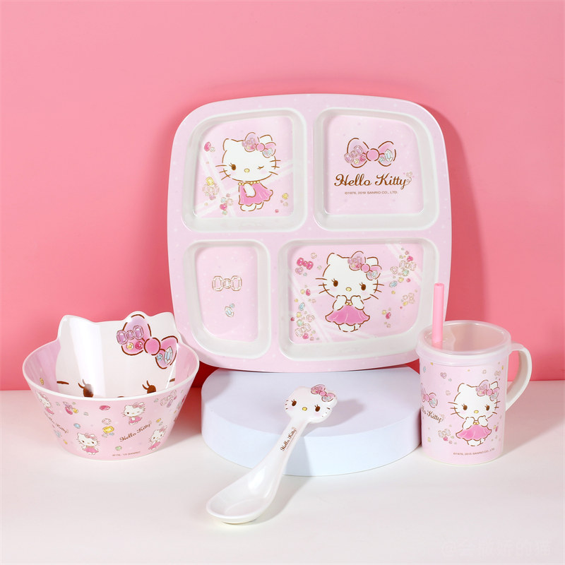 hellokitty儿童碗勺五和卡通可爱