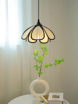 竹木传说餐厅卧室蕉麻法式奶油风