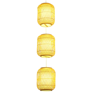 入宅灯笼神庙祠堂门头迎灯定制灯笼串古风中式茶楼茶馆餐饮竹编灯