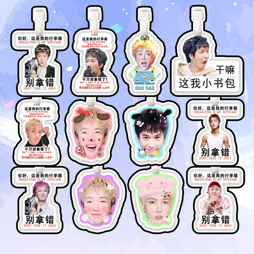 Tizzy T谢锐韬 行李牌防丢牌登机牌旅行箱吊牌书包挂件明星周边