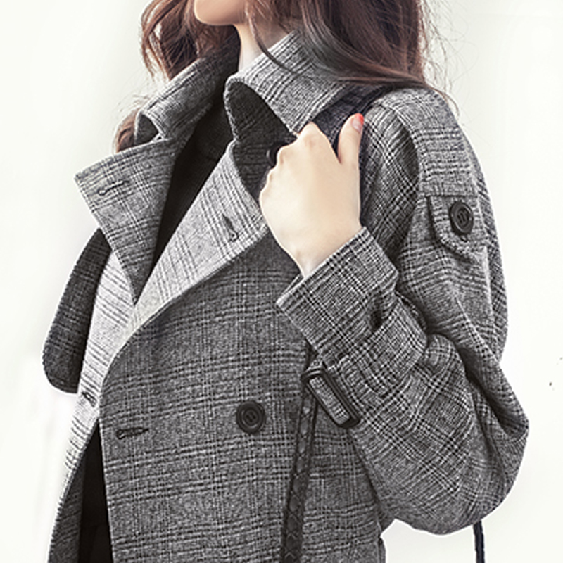 chic¸ñ×Ó·çÒÂ2018´ºÇ^Ůװп°æÖг¤¿îÐÞÉíʱÉÐlulu´óÒÂÍâÌ×