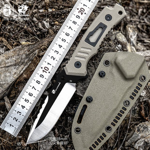 汉道新步兵直刀户外求生刀战术小刀野外生存刀锋利高硬度防身刀具