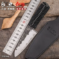 Han Dao Black Spider Composite Steel Độ cứng cao Được rèn bằng tay Dao thẳng Wild Wild Saber Công cụ cầm tay tự vệ - Công cụ Knift / công cụ đa mục đích dao bấm đa năng