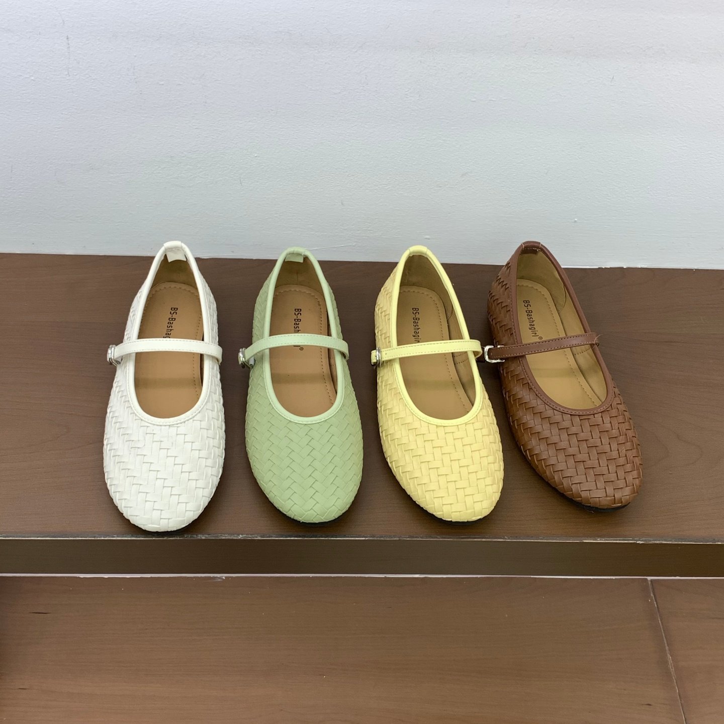 法式一字扣菱格编织浅口单鞋女2026春季新款百搭不累脚芭蕾舞瓢鞋,女鞋,浅口单鞋,淘宝优惠券,粉丝福利购,淘宝优惠卷