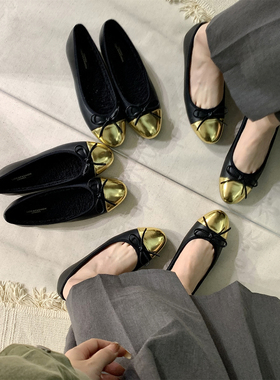 平底法式小香风单鞋女鞋子2025新款春秋冬季加绒豆豆鞋温柔晚晚鞋