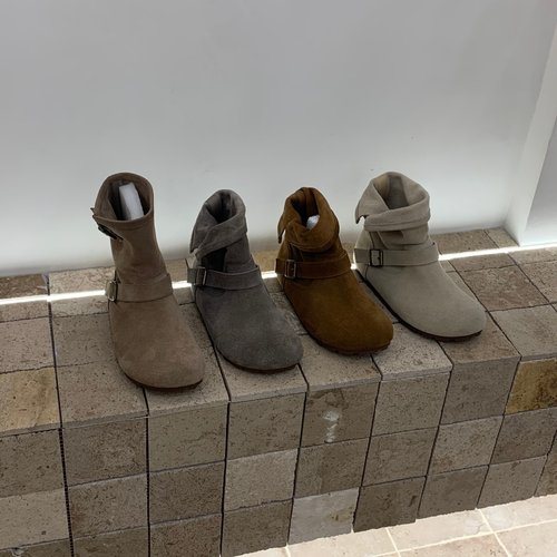 BEILIXUAN 韩版氛围感厚底雪地靴女2025秋季新款设计感短筒博肯靴