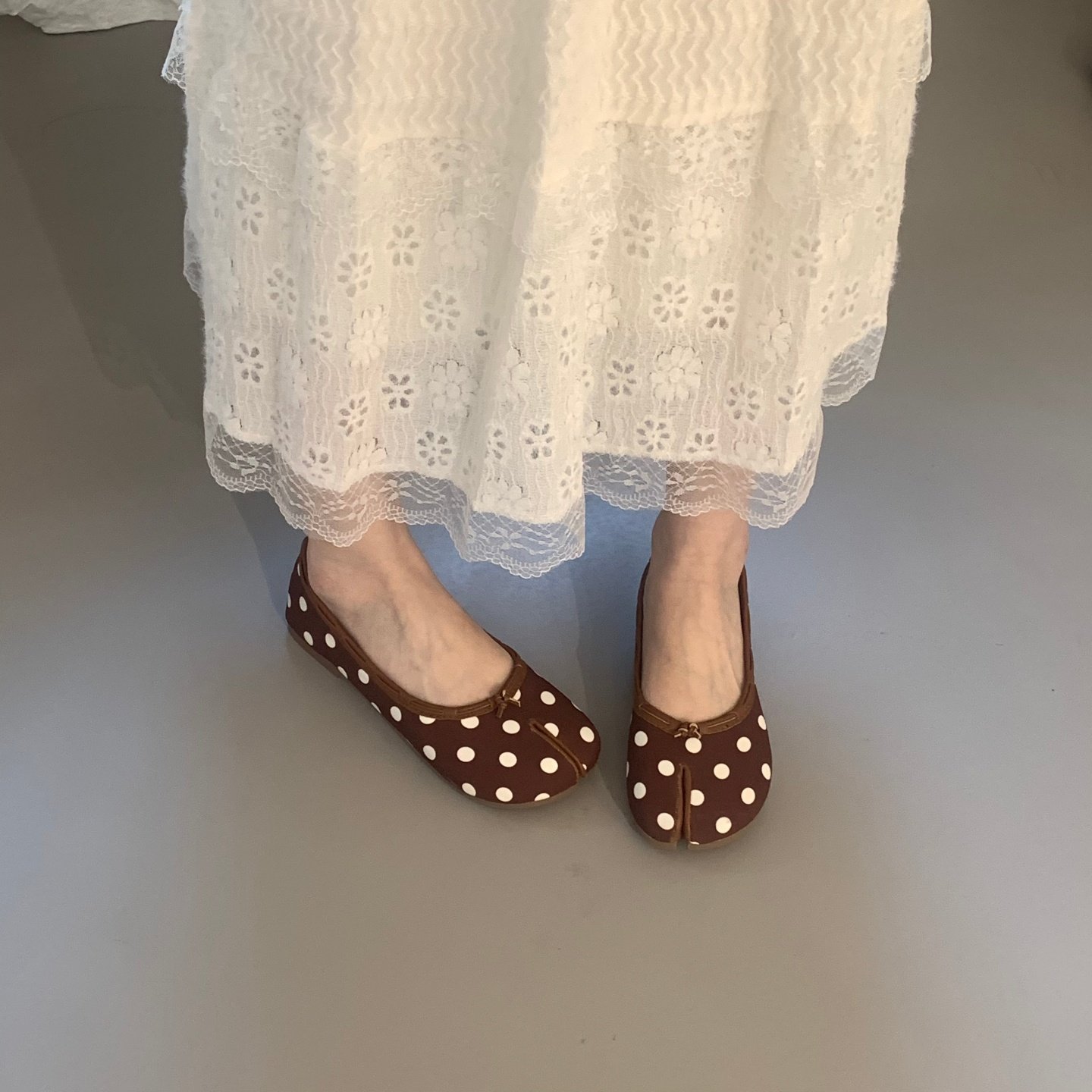 平底分趾猪蹄鞋波点单鞋女鞋子2026新款春季马蹄拇指鞋猪脚豆豆鞋,女鞋,浅口单鞋,淘宝优惠券,粉丝福利购,淘宝优惠卷