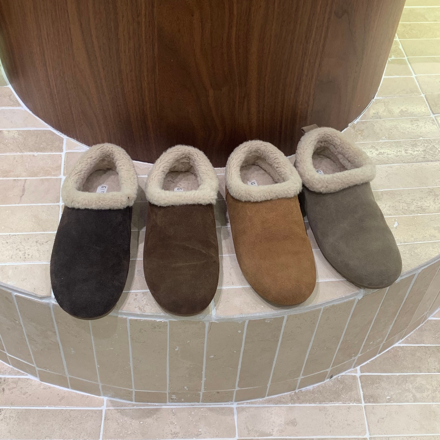 牛皮版真皮加绒勃肯鞋女全包2025秋冬懒人毛毛加厚保暖乐福鞋棉鞋