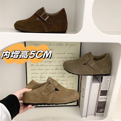 小个子内增高5CM博肯单鞋