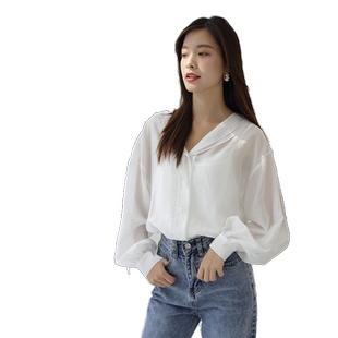 MDHJ/魅典幻镜天丝轻薄衬衫设计师风格款送吊带两件套上衣