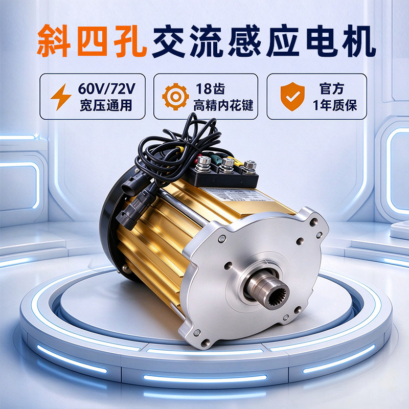 60-72V5000W电动车感应电机