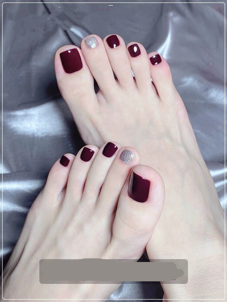 跳色贴片手工光疗孕妇新娘甲