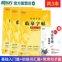 Standard Japanese copy script: primary vocabulary + basic introduction + common sentences (3 sets in total) life scene Japanese proverbs high frequency sentences New Oriental