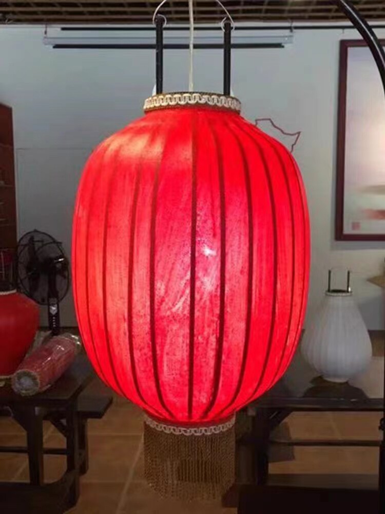 台湾染红灯笼节日婚礼喜庆可写字