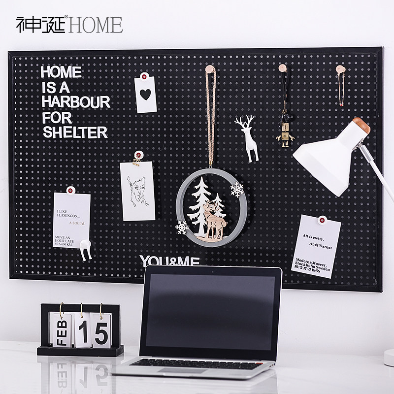 ins Northern Europe Simplicity Iron art Pegboard metope ornament originality wall Storage Finishing rack Wall hangingin the Home accessories , Mural  category - from Buy2taobao.com to provide professional Taobao agent buy service
