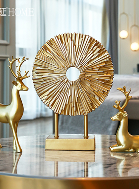 创意摆件家居饰品招财鹿客厅电视柜玄关酒柜装饰品送乔Y迁开业礼