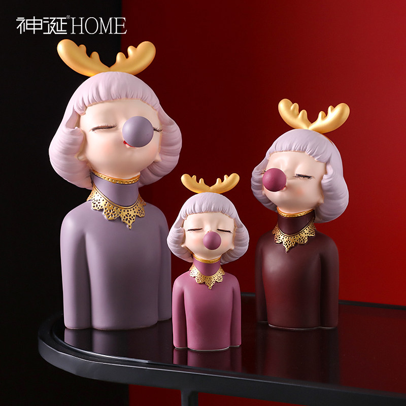 Đèn Bắc Âu Phong Cách Sang Trọng Nhà Sáng Tạo Phòng Khách Tủ Rượu Tủ Tivi Trang Trí Đồ Trang Trí Cô Gái Mới Cưới Món Quà Sinh Nhật 	bản đồ gỗ trang trí