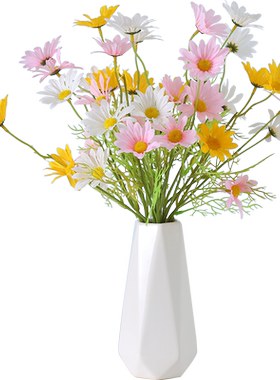 洋甘菊小雏菊假花仿真花摆件