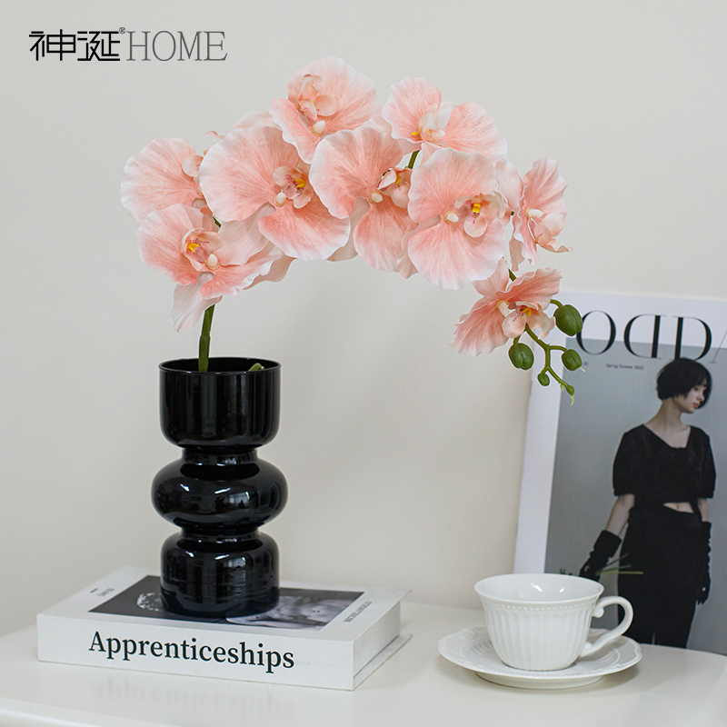 蝴蝶兰假花仿真花客厅摆设