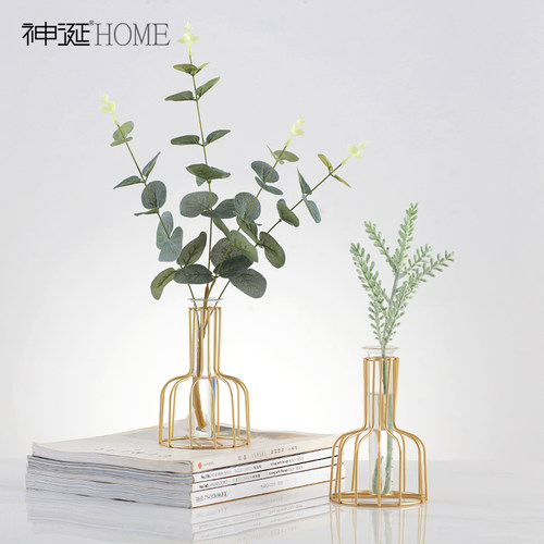 ins风北欧透明玻璃花瓶摆件创意简约客厅干花插花餐桌面装饰品小 - 封面