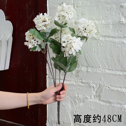 田园乡村绢花假花仿真花艺美式家居客厅房间餐桌装饰花插花束摆件