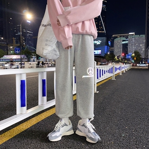 港风反光印花logo宽松抽绳九分卫裤 XZ604-KP07-P45控58图片