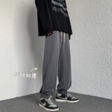 2026冬季加绒加厚束脚拉链卫裤XZ604-KP42-P55控68，男装休闲裤，星座604