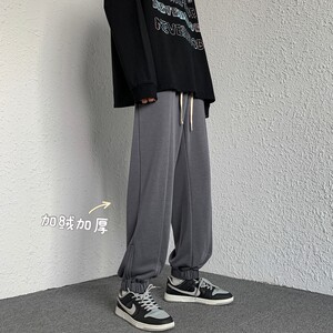 2026冬季加绒加厚束脚拉链卫裤 XZ604-KP42-P55控68图片