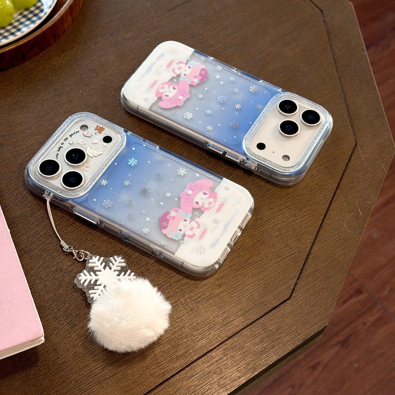 鎏金雪花美乐蒂透色iphone适用17promax苹果16pro可爱15甜美14男女13全包ai拍照独立按键圆边气囊防摔手机壳,3C数码配件,手机保护套/壳,淘宝优惠券,粉丝福利购,淘宝优惠卷