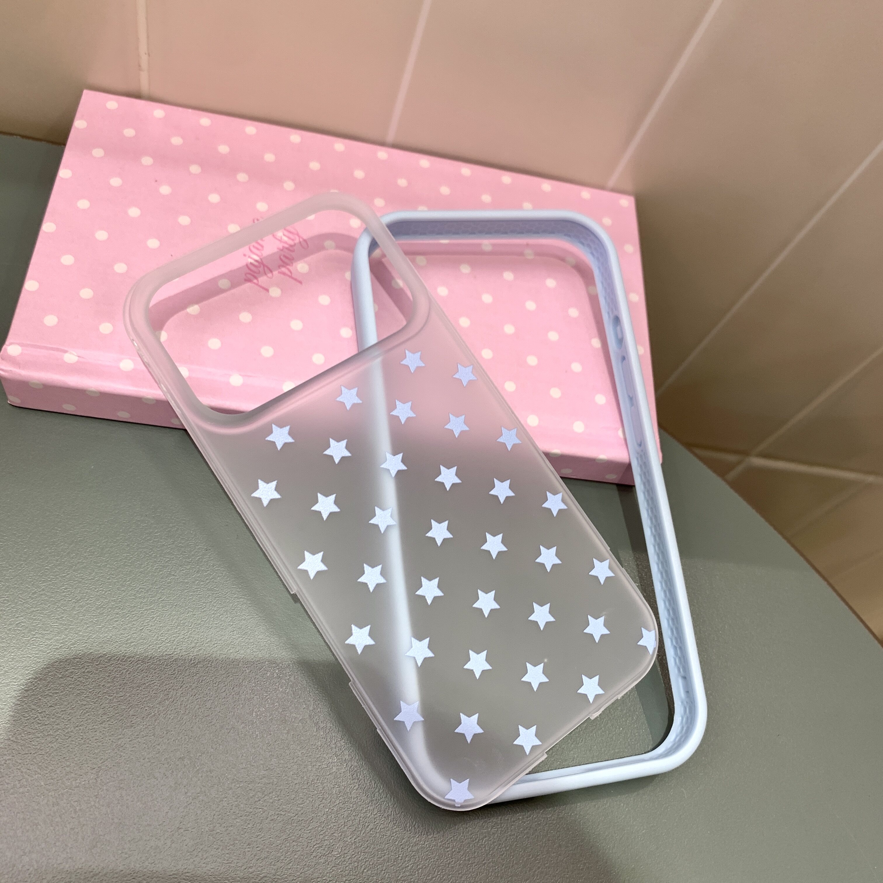 ins全屏星星iphone适用17promax苹果16pro小众15女生14个性13磨砂肤感抗指纹橙黄蓝边框拆卸二合一防摔手机壳