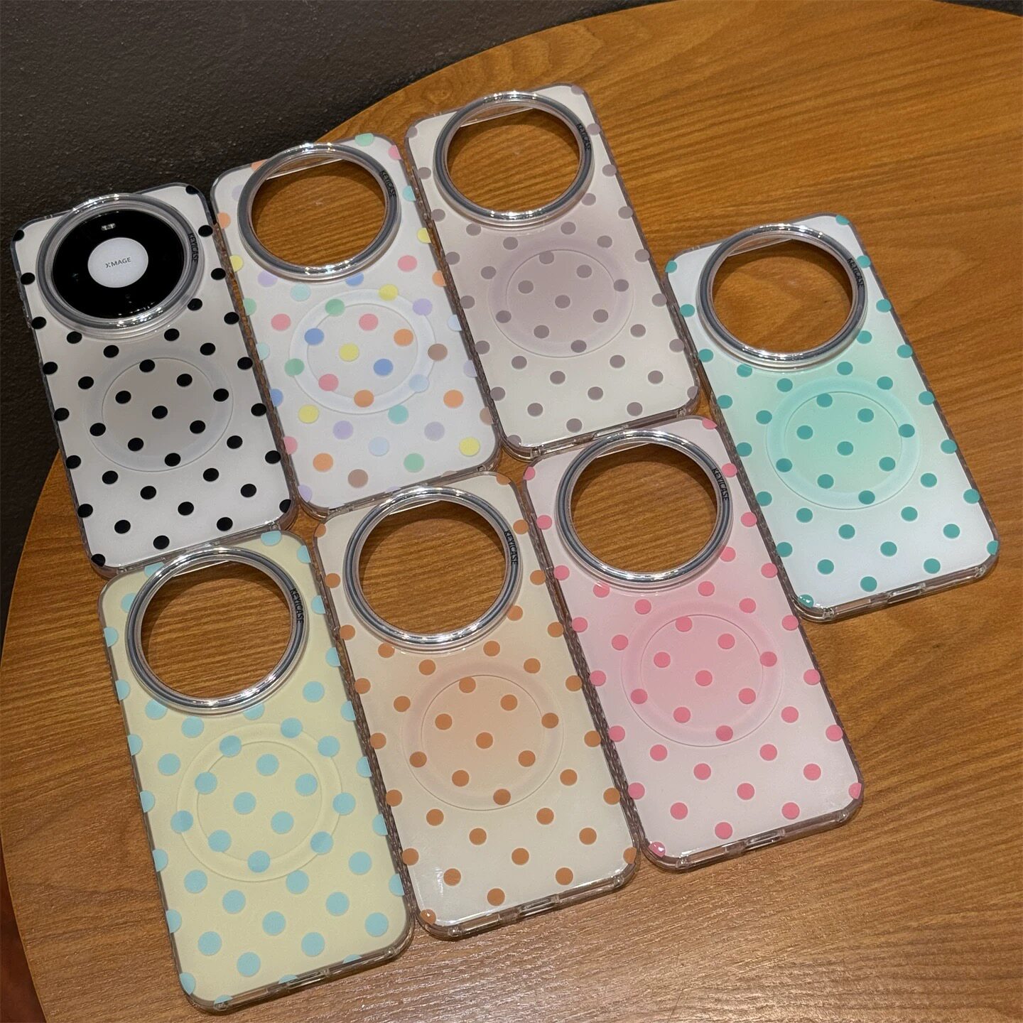 ins晕染彩色波点适用Huawei华为Mate90promax轻薄Mate80女生pura70气质60pro小众个性时尚耐刮防摔磁吸手机壳