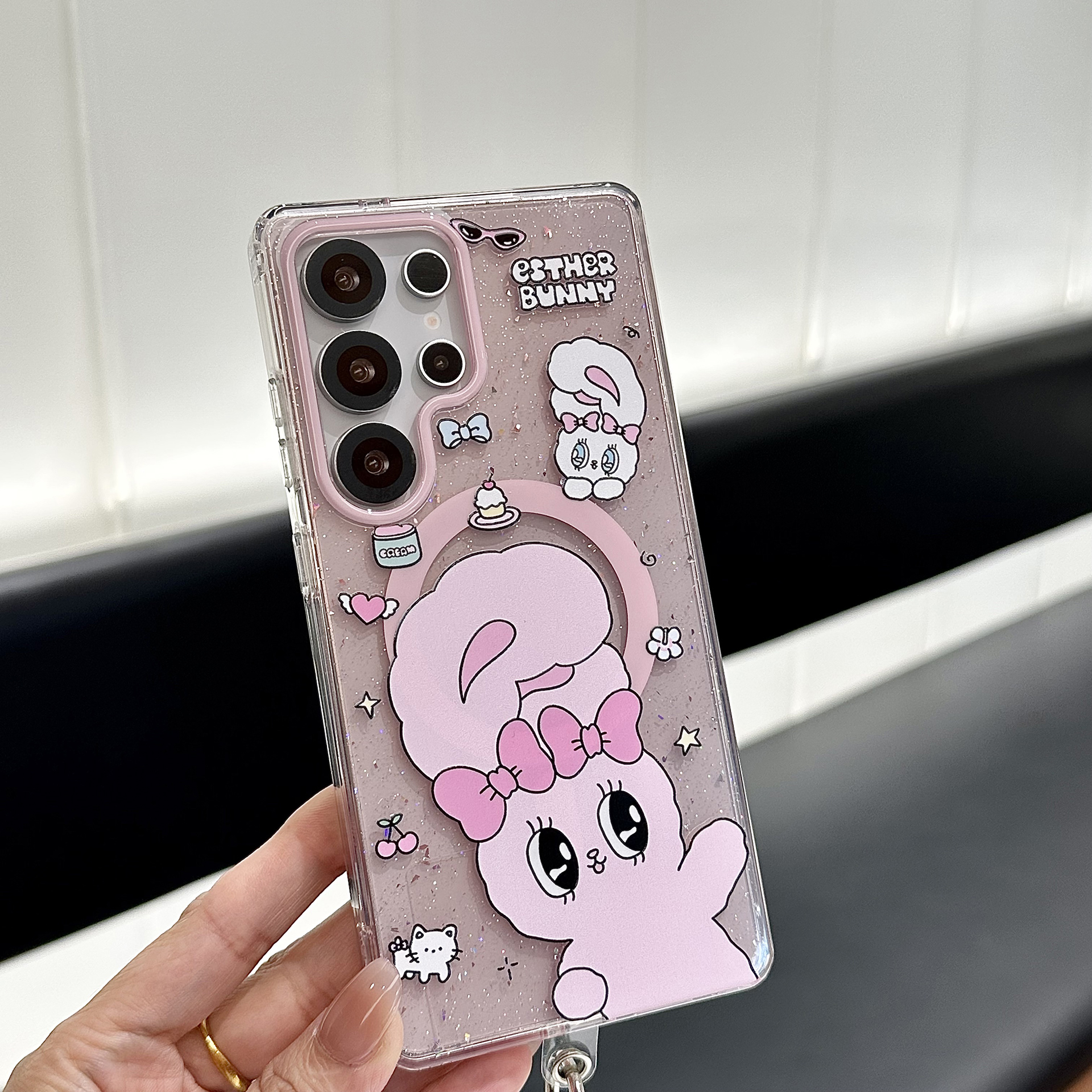 可爱满屏猫咪适用三星s25ultra手机壳高级感s24+网红款新款全包s23plus硅胶2025防摔外壳s25u保护套