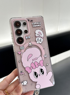 可爱满屏猫咪适用三星s25ultra手机壳高级感s24+网红款新款全包s23plus硅胶2025防摔外壳s25u保护套